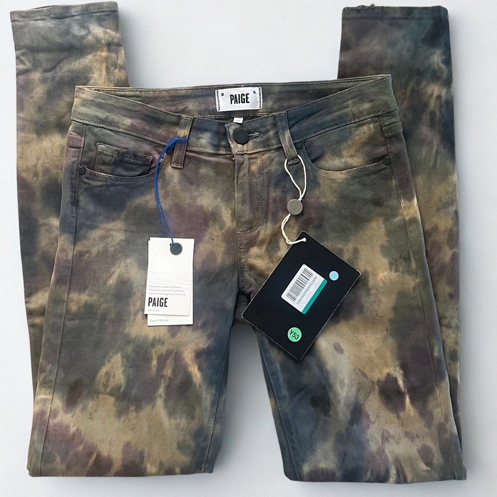 PAIGE Women’s Skinny Jeans – Size 28 – Tie-Dye / EarthBane Wash – NWT